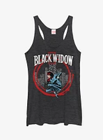 Marvel Black Widow Red Circle Girls Tanks