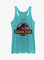 Jurassic Park Sunset Logo Girls Tank Top