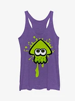 Nintendo Splatoon Lime Green Inkling Squid Girls Tanks