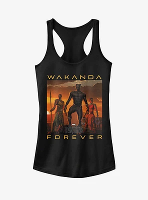 Marvel Black Panther 2018 Wakanda Forever Girls Tanks