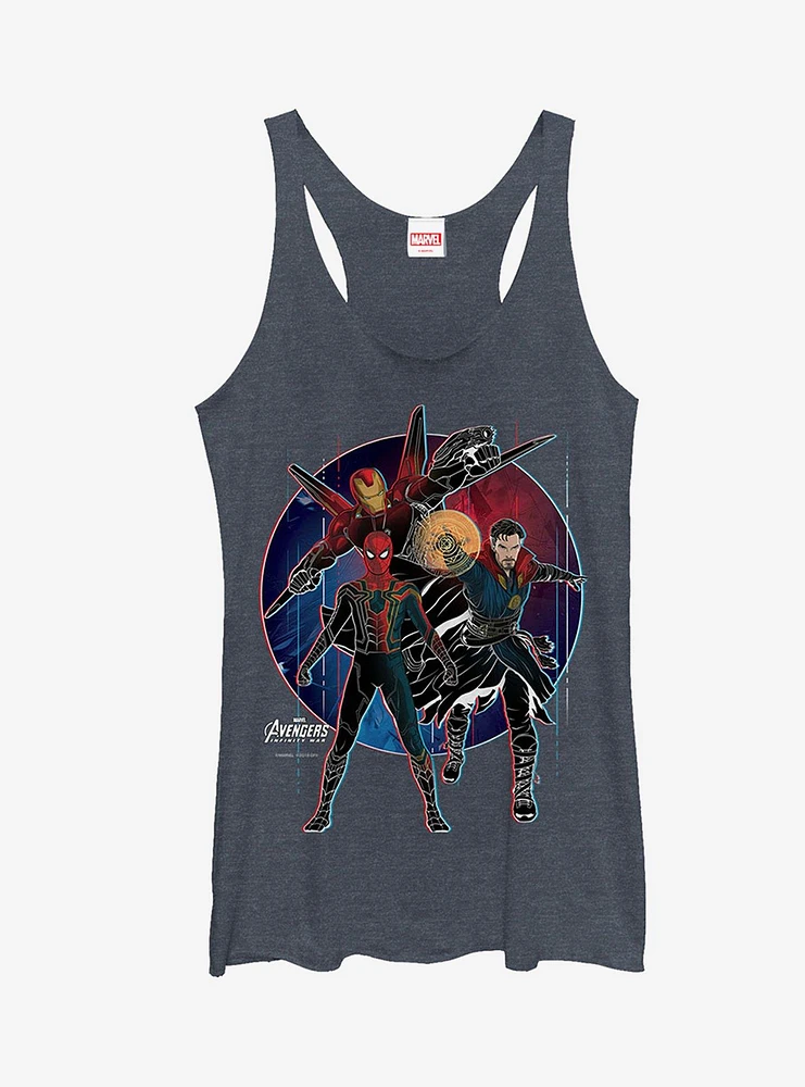 Marvel Avengers: Infinity War Spider-Man Circle Girls Tanks