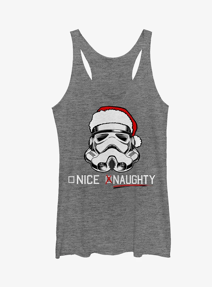 Star Wars Christmas Stormtrooper Naughty List Girls Tanks