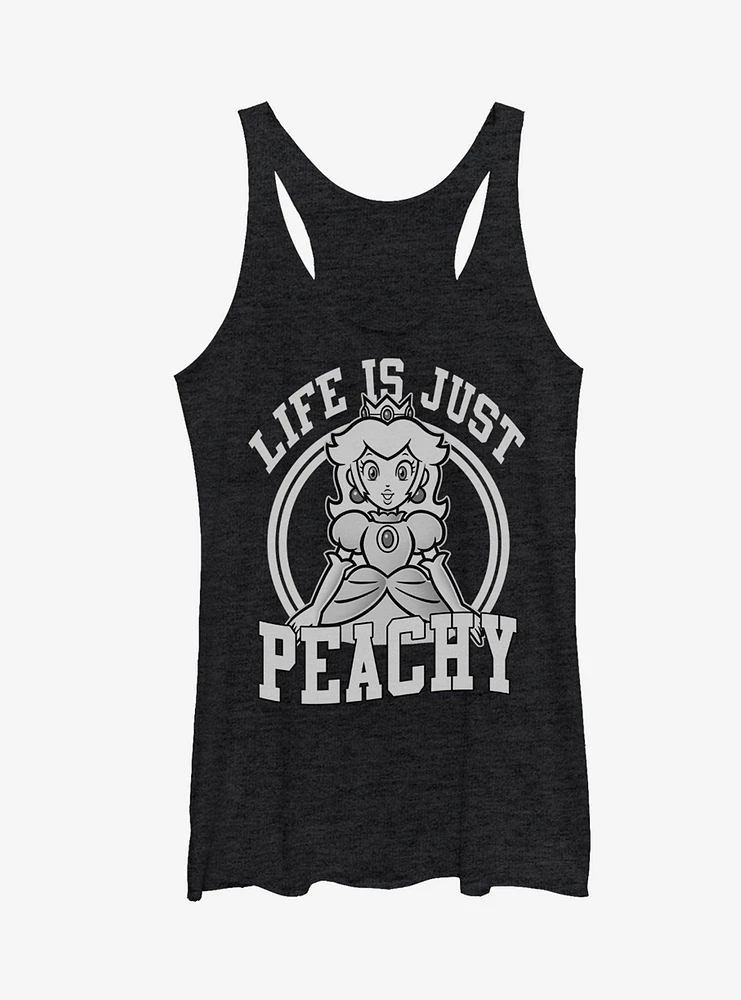 Super Mario Princess Life is Just Peachy Girls Tanks