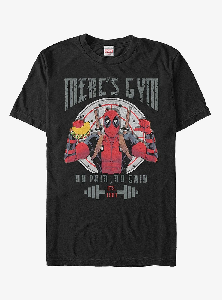 Marvel Deadpool Gym No Pain Gain T-Shirt