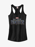 Marvel Black Panther 2018 Text Logo Girls Tanks