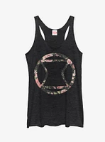 Marvel Black Widow Floral Girls Tanks