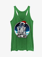 Star Wars Christmas R2-D2 Santa Hat Girls Tanks