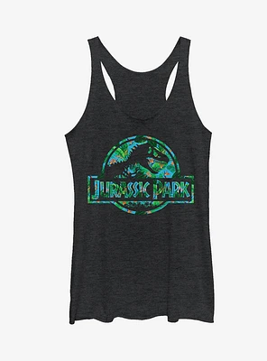 Jurassic Park Tropical T. Rex Logo Girls Tank Top