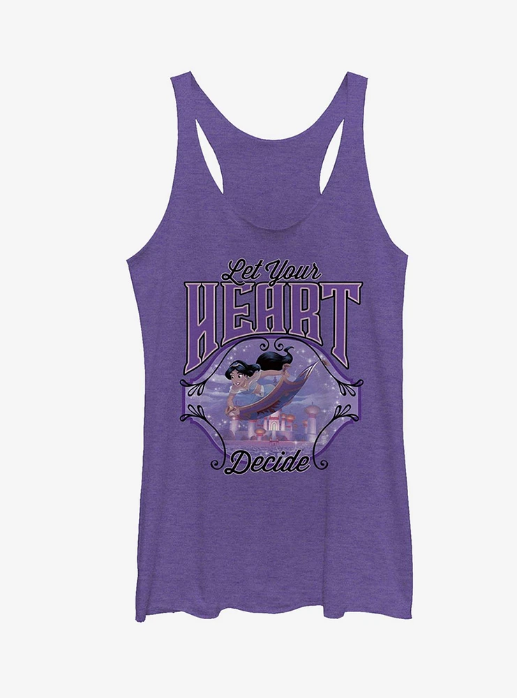 Disney Aladdin Jasmine Heart Decide Girls Tank Top