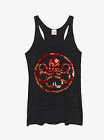 Marvel Agents Of S.H.I.E.L.D. Hail Hydra Floral Print Logo Girls Tanks