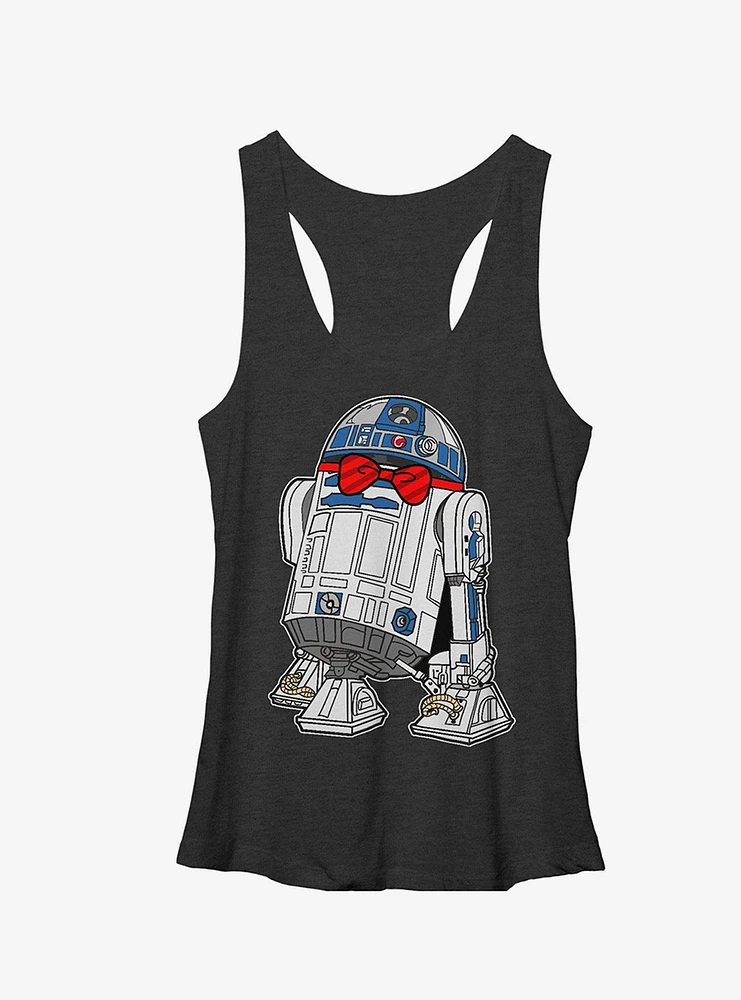 Star Wars R2-D2 Bow Tie Girls Tank Top