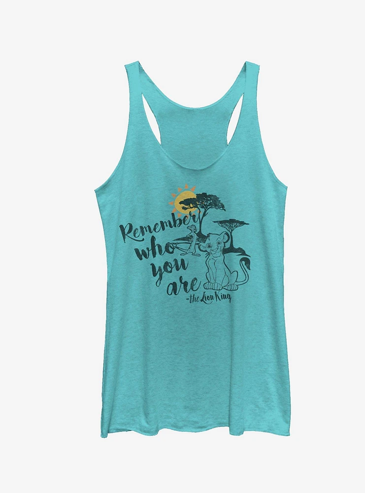 Lion King Simba Never Forget Who You Are Girls Tanks