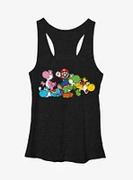 Super Mario Yoshi Many Colors Girls Tanks