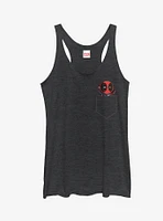 Marvel Deadpool Mini Faux Pocket Girls Tanks