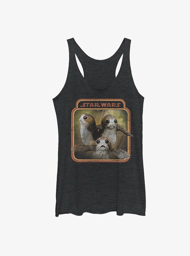 Star Wars Porgs Frame Girls Tanks