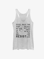 Star Wars Resist Mantra Girls Tanks