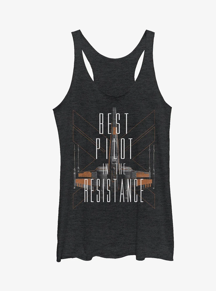 Star Wars Best Pilot the Resistance X-Wing Girls Tanks