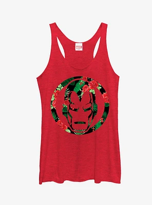 Marvel Iron Man Floral Print Girls Tanks