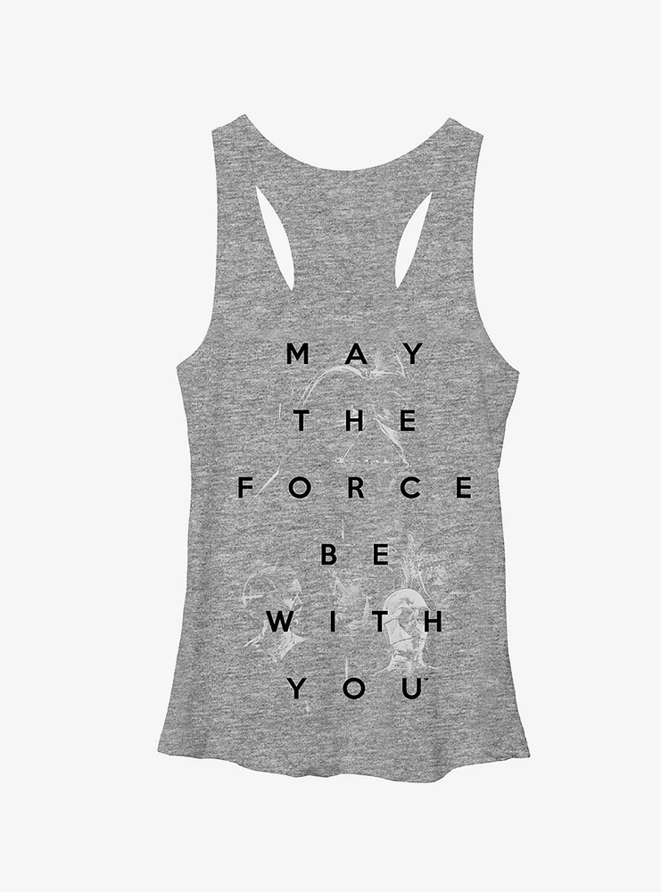 Star Wars May the Force Be With You Girls Tanks