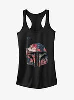 Star Wars Boba Fett Floral Print Girls Tank Top