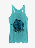 Star Wars Chewie We're Home Circle Girls Tanks