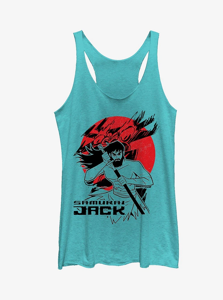 Samurai Jack Katana Circle Girls Tanks