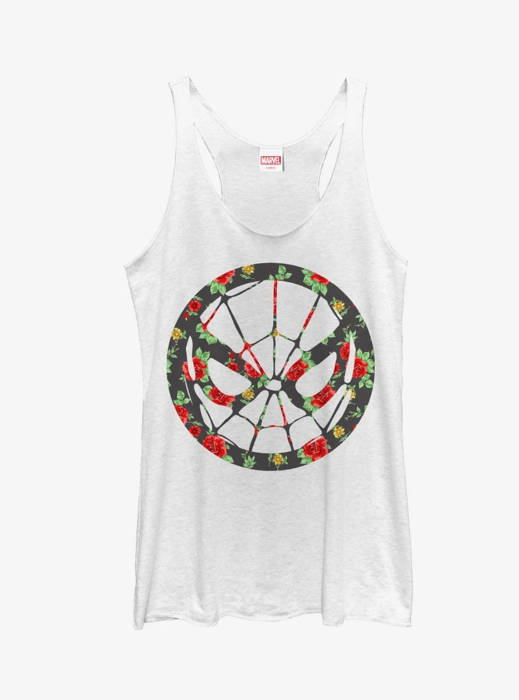 Marvel Spider-Man Rose Print Girls Tanks