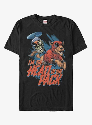 Marvel Dogpool Headpool Head Of The Pack T-Shirt