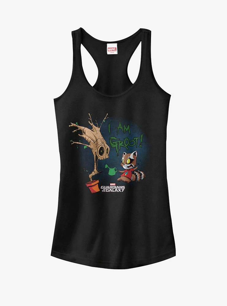 Marvel Guardians of Galaxy Groot Rocket Cartoon Girls Tanks