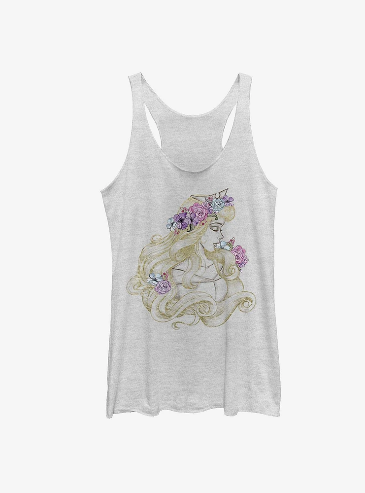 Disney Princess Aurora Profile Girls Tanks