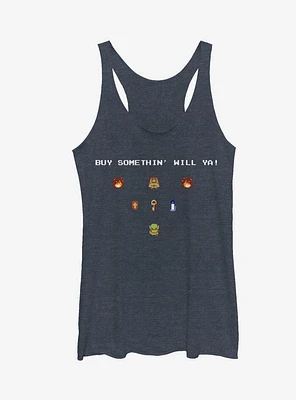 Nintendo Legend of Zelda Merchant Buy Something Girls Tanks