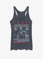 Star Wars Ugly Christmas Sweater Duel Girls Tanks