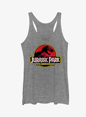 Jurassic Park 25th Anniversary Logo Girls Tank Top