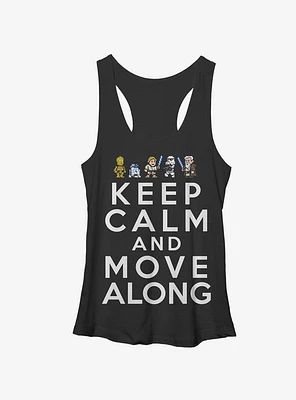 Star Wars Keep Calm and Move Along Girls Tanks