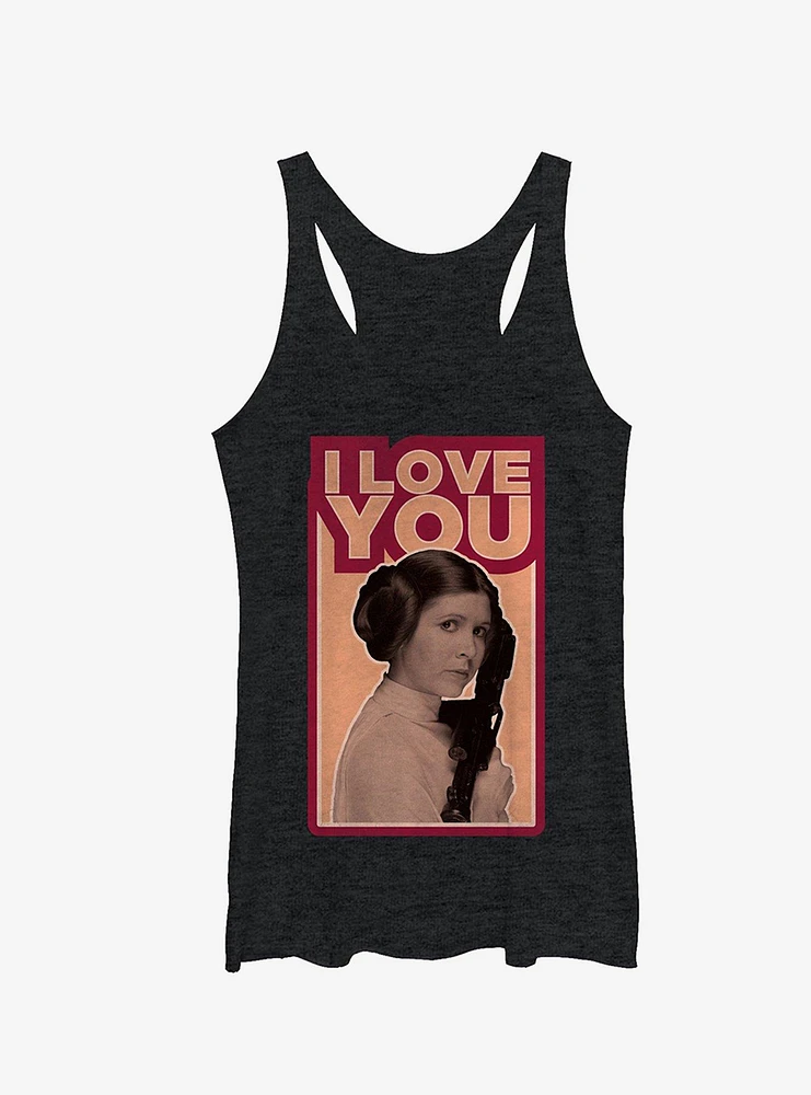 Star Wars Princess Leia Quote I Love You Girls Tanks