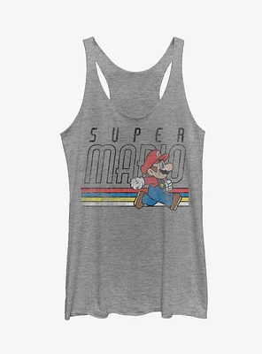 Super Mario Classic Stripes Girls Tank