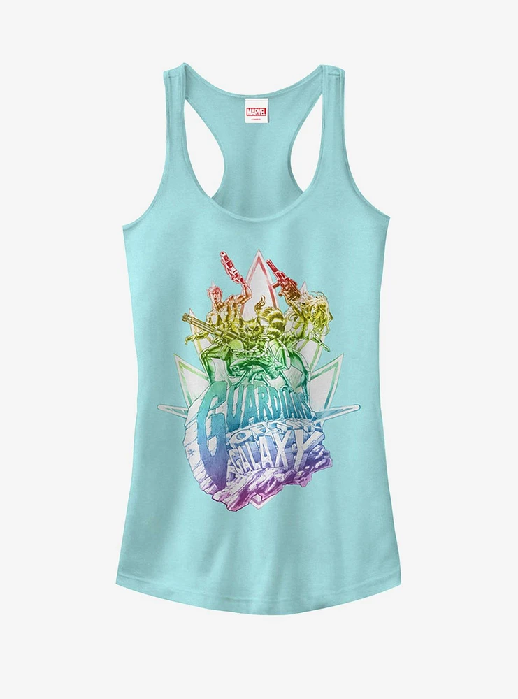 Marvel Guardians of the Galaxy Team Rainbow Girls Tanks