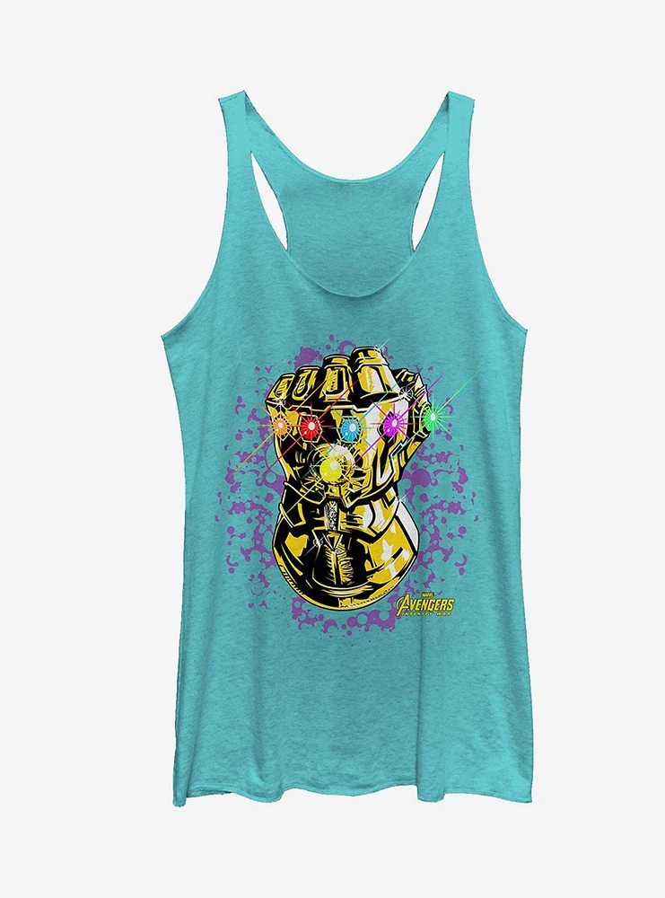 Marvel Avengers: Infinity War Gauntlet Sparkle Girls Tanks