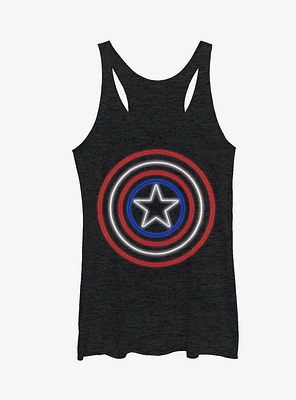 Marvel Captain America Shield Neon Light Girls Tanks