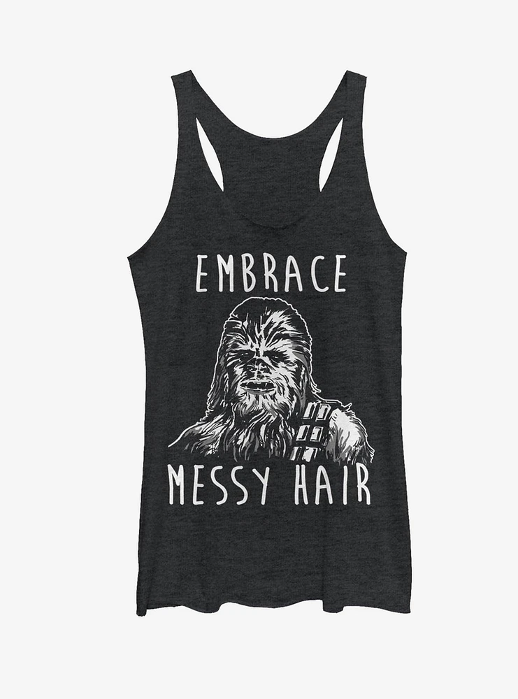 Star Wars Chewbacca Embrace Messy Hair Girls Tanks