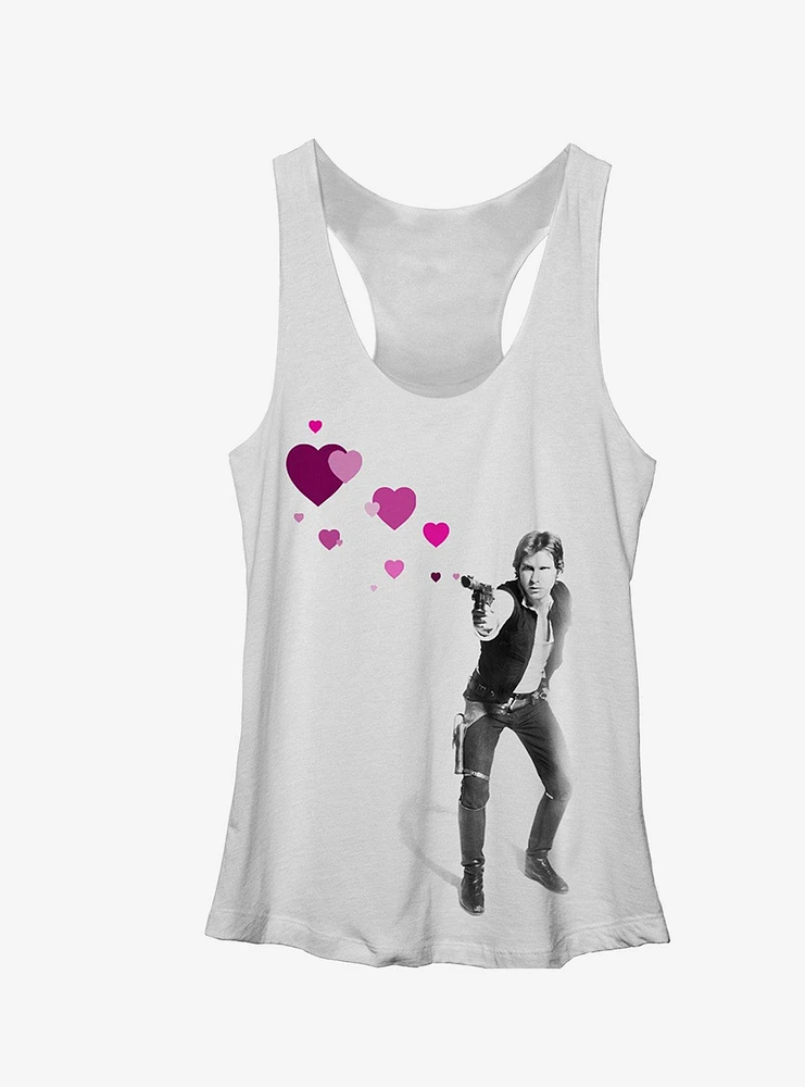 Star Wars Han Shot Hearts Girls Tanks