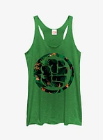 Marvel Hulk Floral Print Girls Tanks