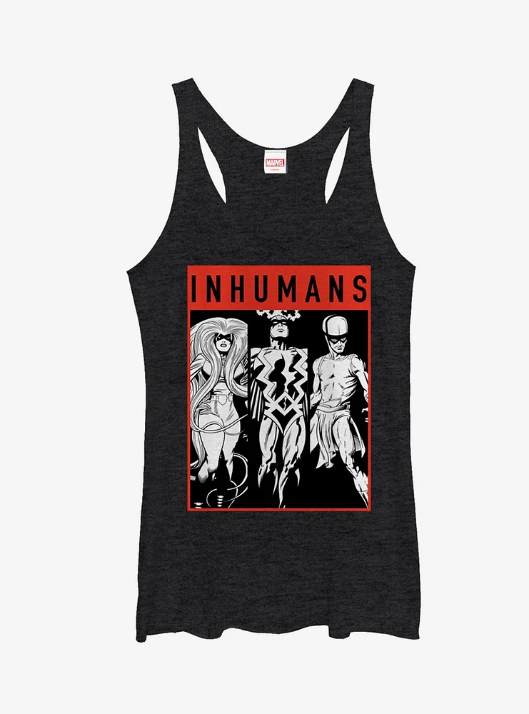 Marvel Inhumans Grayscale Girls Tanks