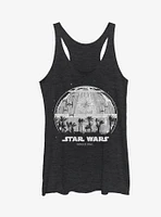 Star Wars Rogue One Death Palm Silhouette Girls Tanks