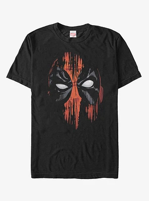 Marvel Deadpool Paint Streak Mask T-Shirt