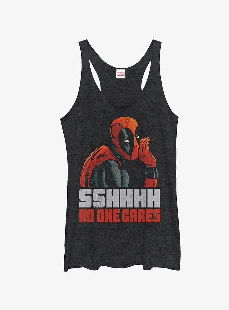 Marvel Deadpool No One Cares Girls Tank