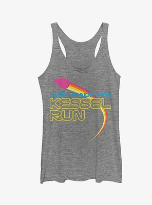 Star Wars Made Kessel Run Rainbow Girls Tanks