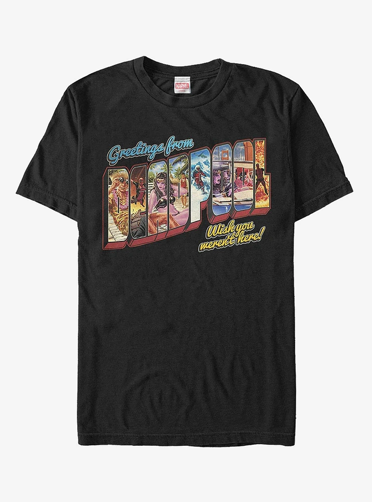 Marvel Deadpool Greetings From Vacation T-Shirt