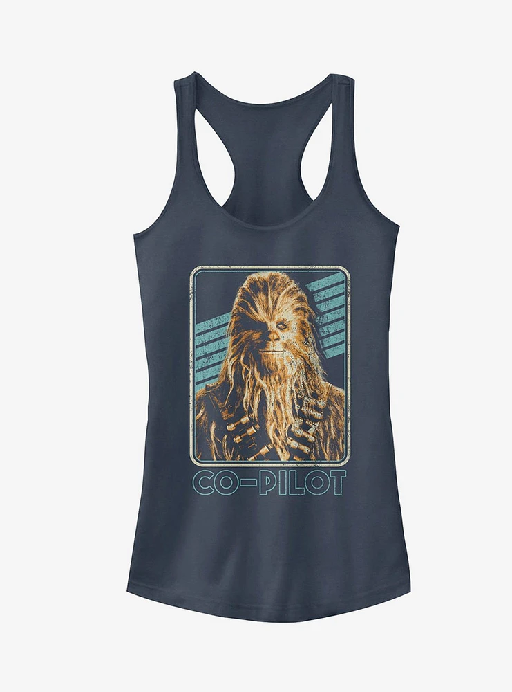 Star Wars Retro Chewie Copilot Girls Tanks