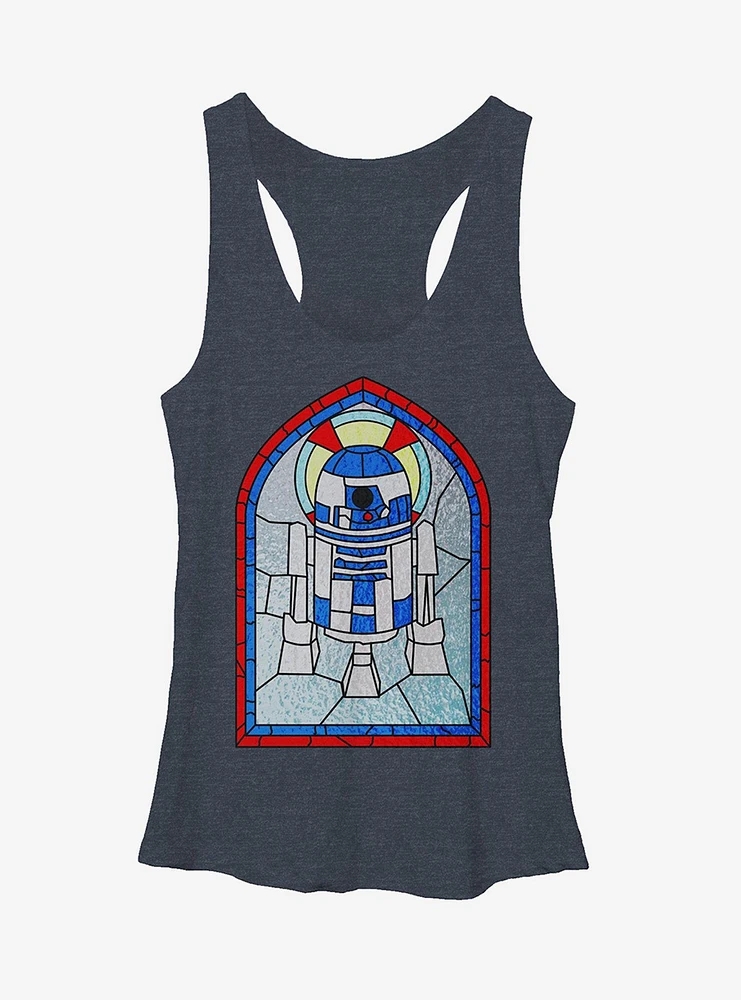 Star Wars R2D2 Stained Glass Girls Tanks